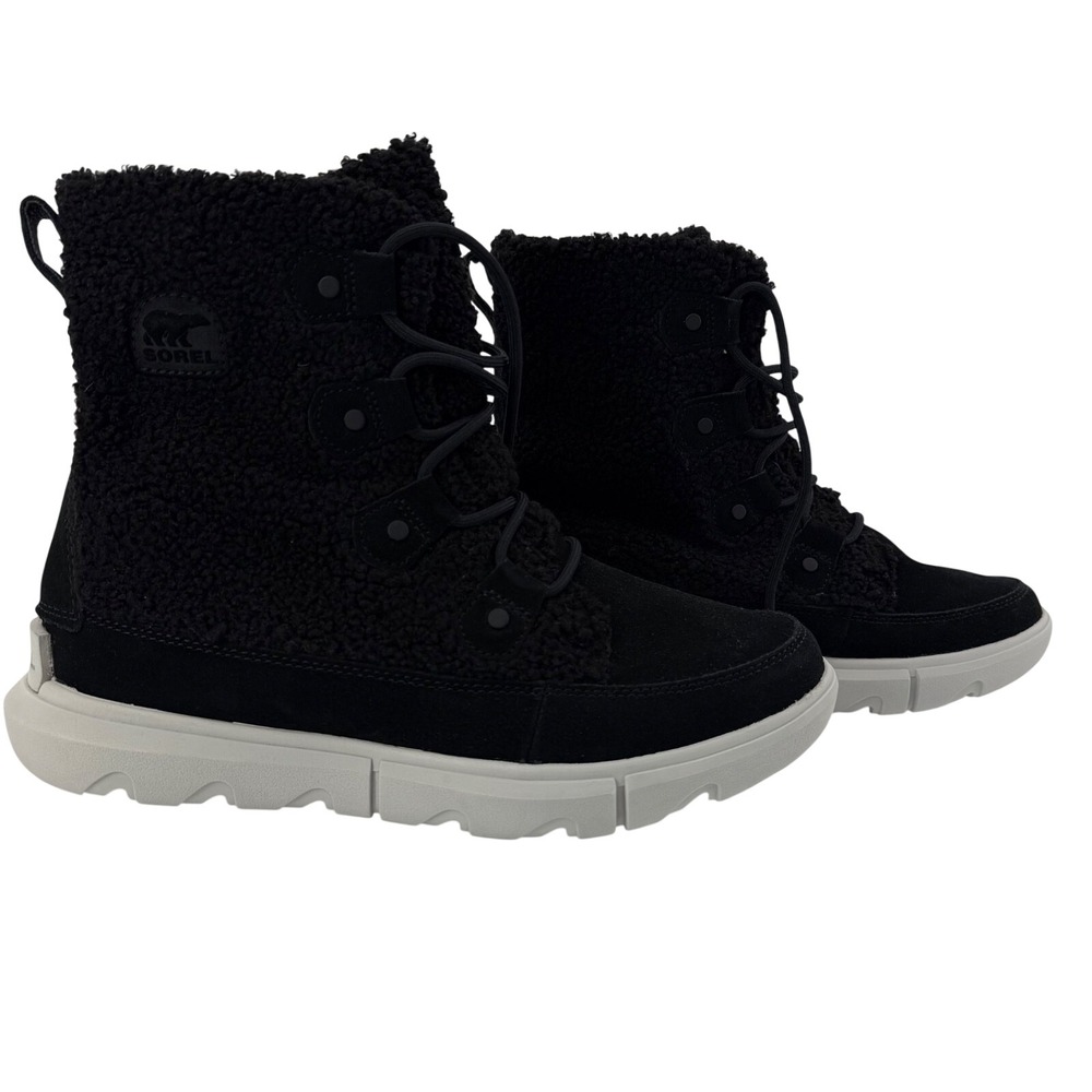 Sorel Womens Explorer Boots 9 Waterproof Insulated Cozy Joan Faux Fur